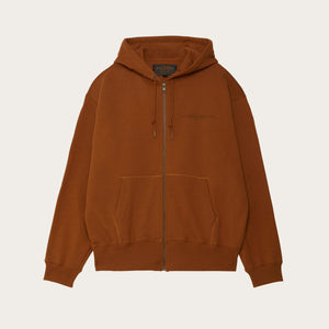 Outrider diamond full zip hood par Filson | Whiskey (Orange)