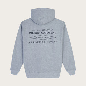 Outrider diamond full zip hood by Filson | Melange (Gray)
