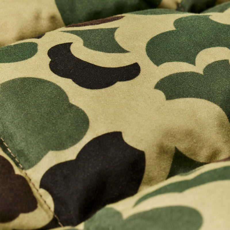 Waxed down vest by Filson | Tundra shrub camo (#32231e)