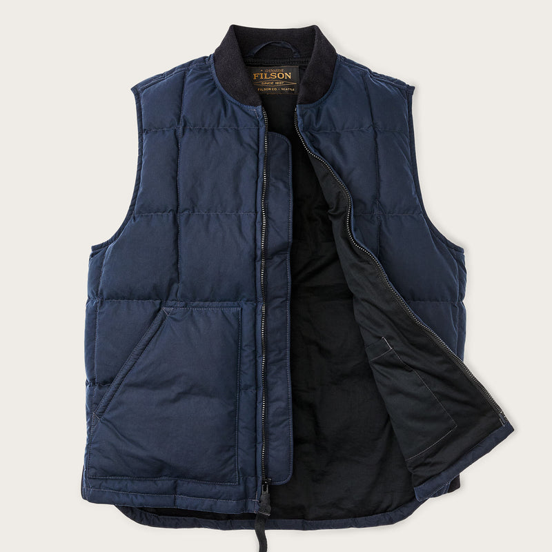 Waxed down vest by Filson | Night sky