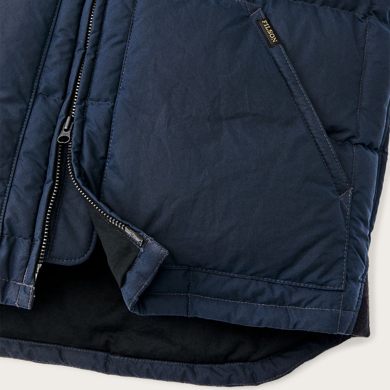 Waxed down vest by Filson | Night sky