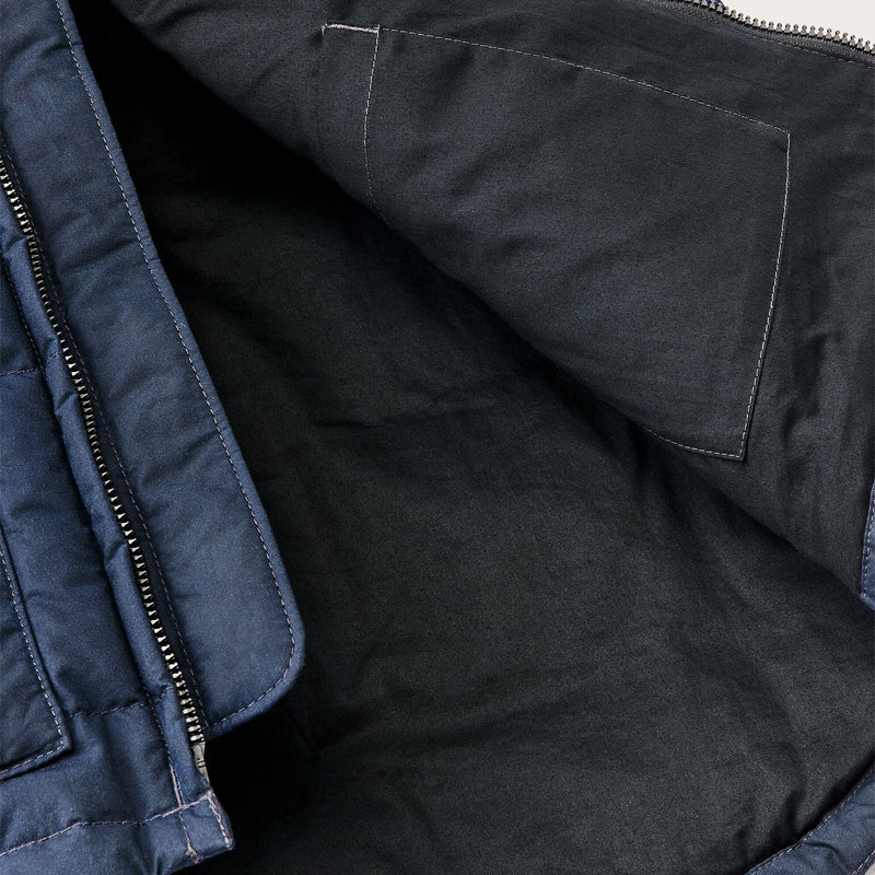 Waxed down vest by Filson | Night sky