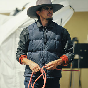 Waxed down vest by Filson | Night sky