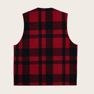 Mackinaw wool vest von Filson | Red/black plaid (Red)