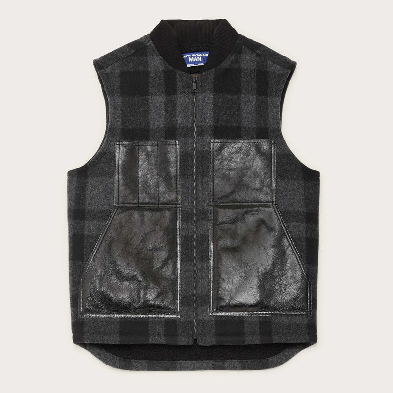 Filson x junya watanabe wool vest by Filson | Grey / black black (Black)