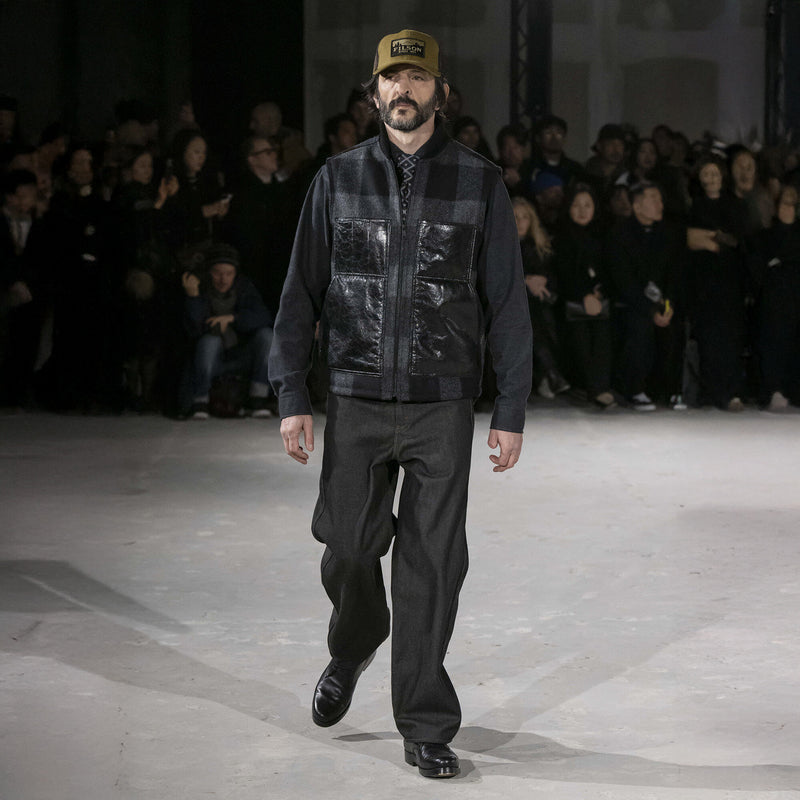 Gilet en laine filson x junya watanabe by Filson | Grey / black black (Black)
