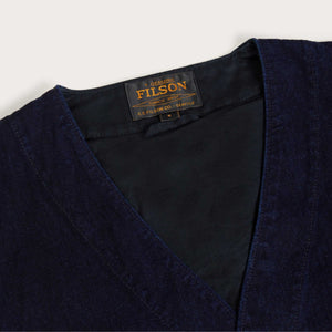 Dry tin indigo vest di Filson | Indigo (Blue)