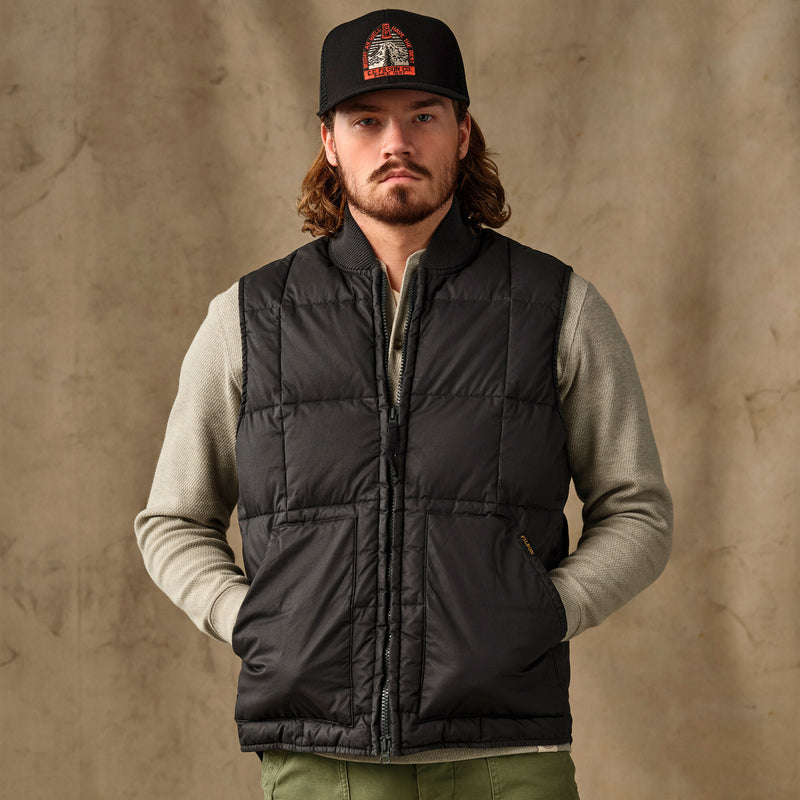 Heritage cotton down vest par Filson | Black (Black)