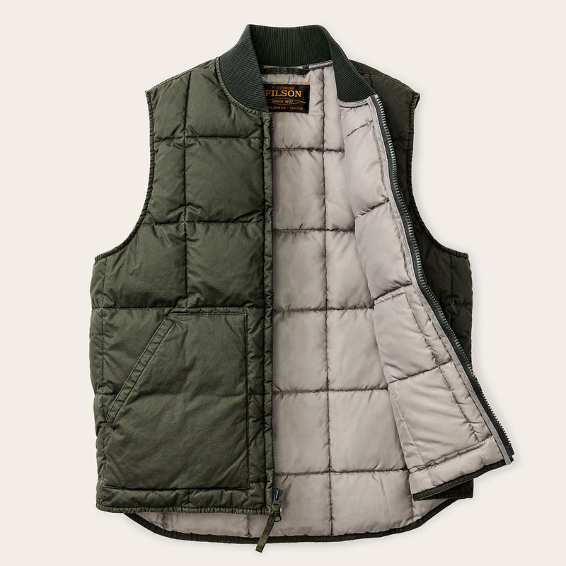 Heritage cotton down vest par Filson | Beluga (Green)