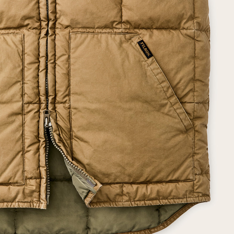 Heritage cotton down vest par Filson | Light brown (Brown)