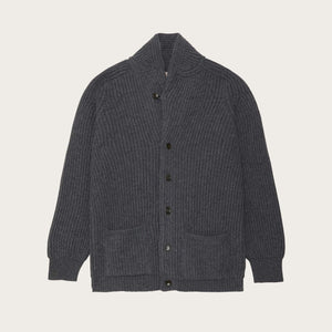 Bristol cardigan sweater par Filson | Medium grey melange (Gray)