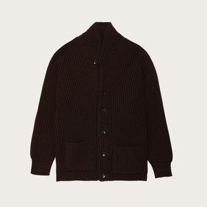 Bristol cardigan sweater par Filson | Earth brown (Brown)