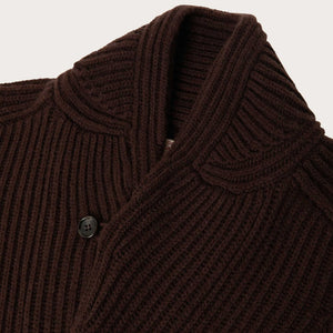 Bristol cardigan sweater par Filson | Earth brown (Brown)