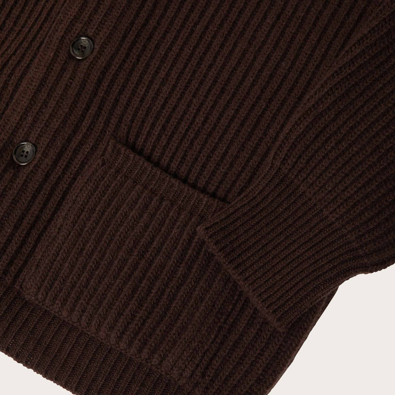 Bristol cardigan sweater par Filson | Earth brown (Brown)