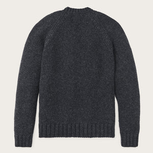 3-gauge alpaca blend sweater di Filson | Black heather (Gray)