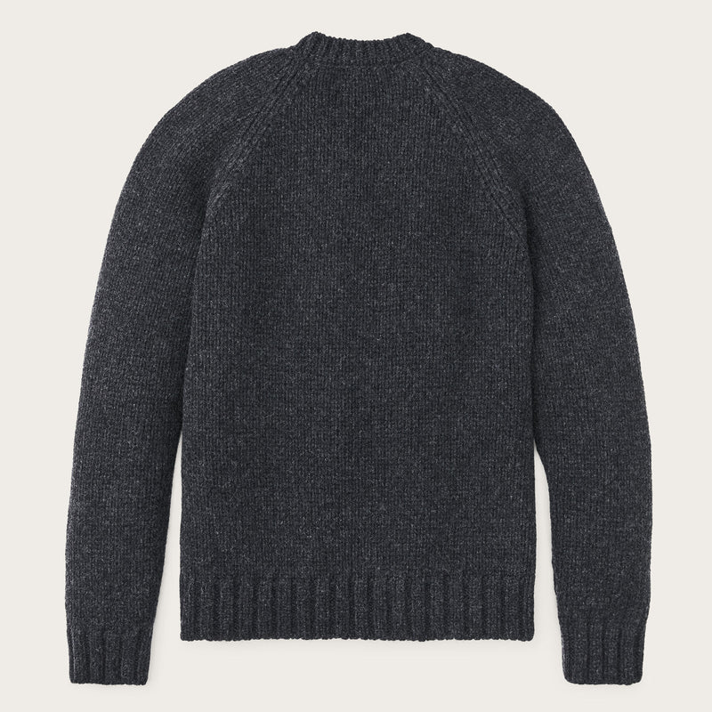 3-gauge alpaca blend sweater di Filson | Black heather (Gray)