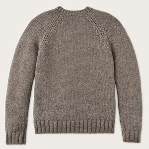 3-gauge alpaca blend sweater von Filson | Bark heather