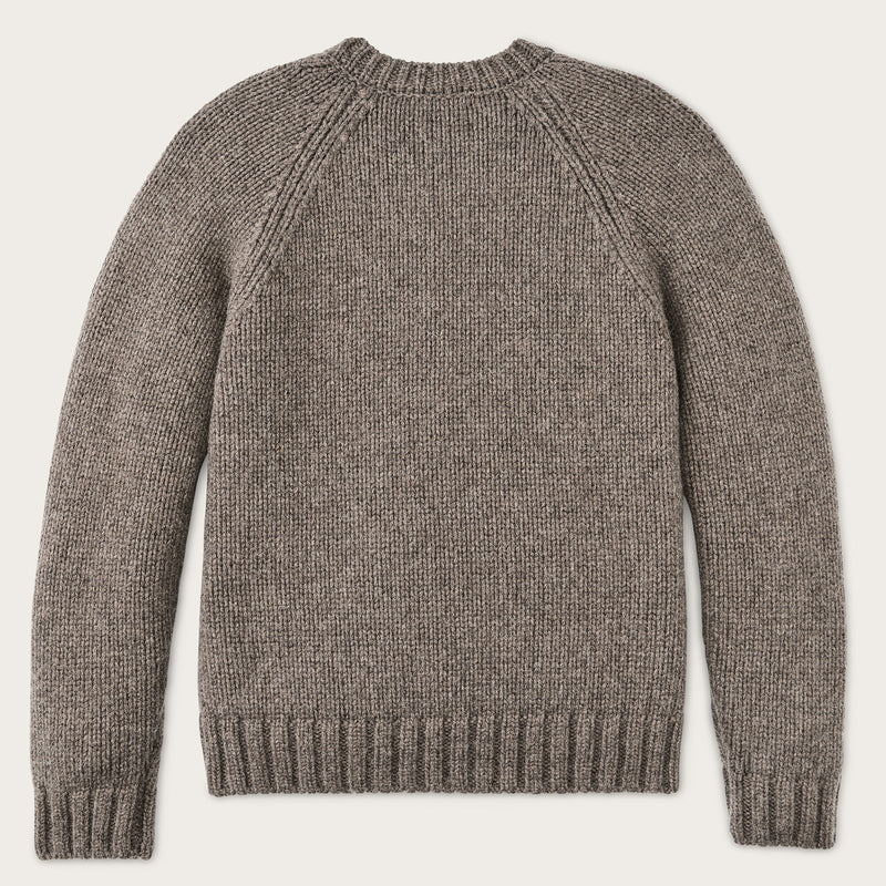 3-gauge alpaca blend sweater von Filson | Bark heather