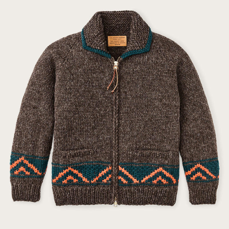 Handmade full-zip sweater di Filson | Heather brown / mall (Brown)