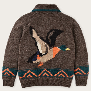 Handmade full-zip sweater di Filson | Heather brown / mall (Brown)