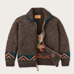 Handmade full-zip sweater di Filson | Heather brown / mall (Brown)