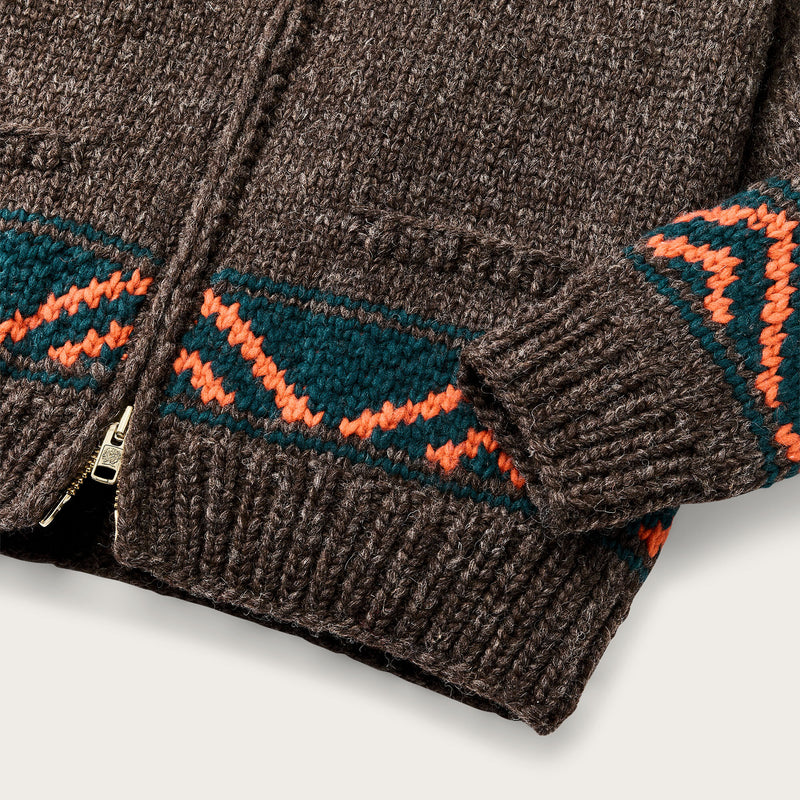 Handmade full-zip sweater di Filson | Heather brown / mall (Brown)