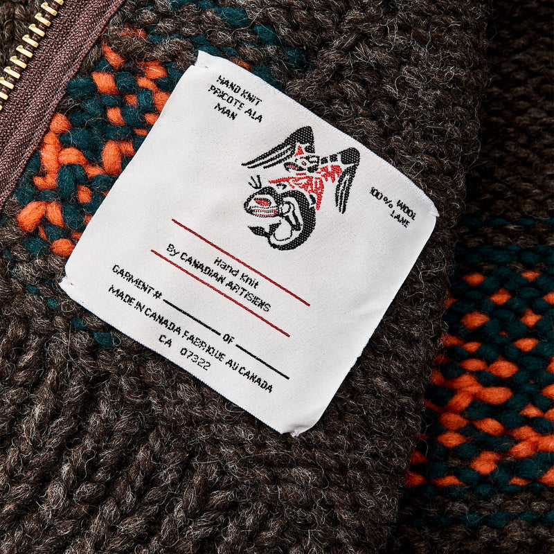 Handmade full-zip sweater di Filson | Heather brown / mall (Brown)