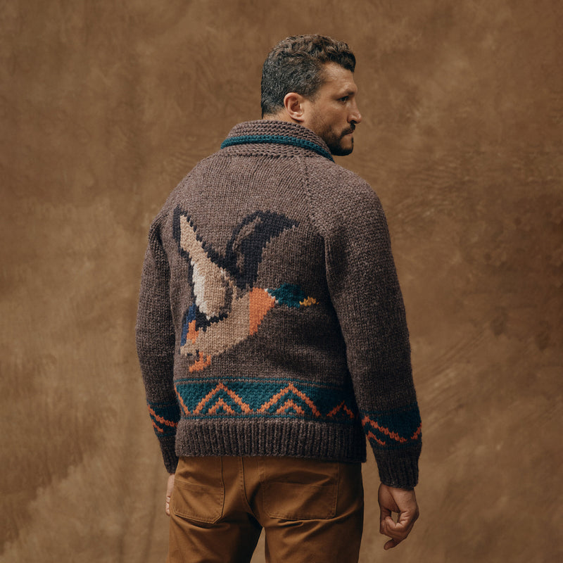 Handmade full-zip sweater di Filson | Heather brown / mall (Brown)