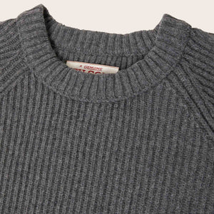 Cascade rib crewneck von Filson | Medium grey melange (Gray)