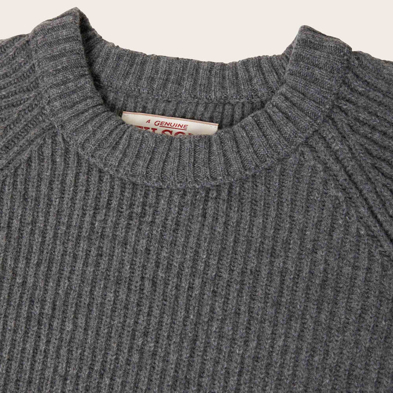 Cascade rib crewneck von Filson | Medium grey melange (Gray)