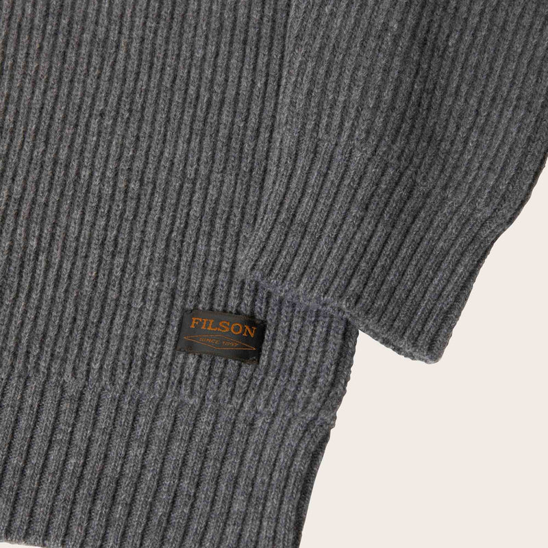 Cascade rib crewneck von Filson | Medium grey melange (Gray)