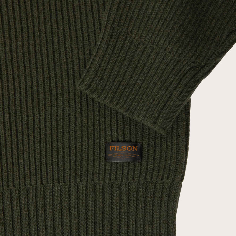 Cascade rib crewneck von Filson | Pine green (Green)