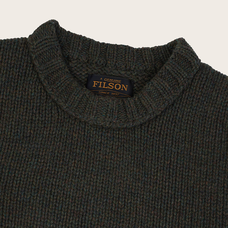 Bristol crewneck sweater by Filson | Shadow moss (Black)