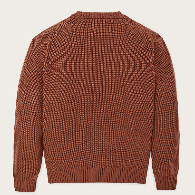 Vintage cotton crewneck sweater by Filson | Rust (Red)
