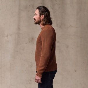 Vintage cotton crewneck sweater by Filson | Rust (Red)