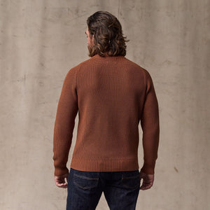 Vintage cotton crewneck sweater by Filson | Rust (Red)