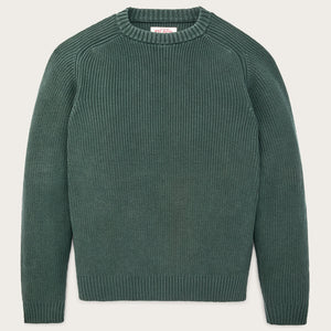 Vintage cotton crewneck sweater by Filson | Juniper (Green)