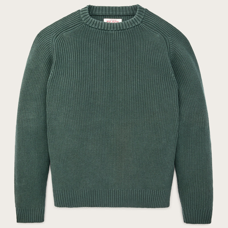 Vintage cotton crewneck sweater by Filson | Juniper (Green)