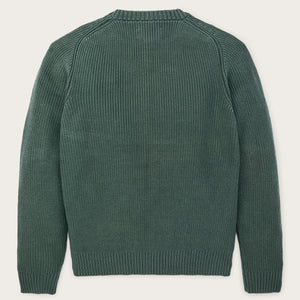 Vintage cotton crewneck sweater by Filson | Juniper (Green)