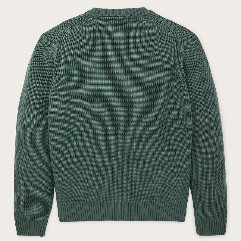 Vintage cotton crewneck sweater by Filson | Juniper (Green)