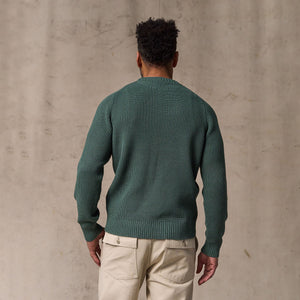 Vintage cotton crewneck sweater by Filson | Juniper (Green)