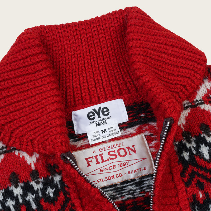 Filson x junya shetland jacket von Filson | Red tones / dark brown (Red)