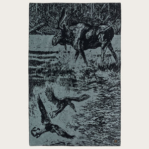 Couverture en coton par Filson | Balsam green / marsh (Blue)