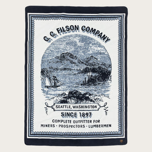 Wool-blend blanket by Filson | Navy / mountain sea (Blue)
