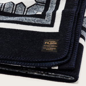 Wool-blend blanket by Filson | Navy / mountain sea (Blue)