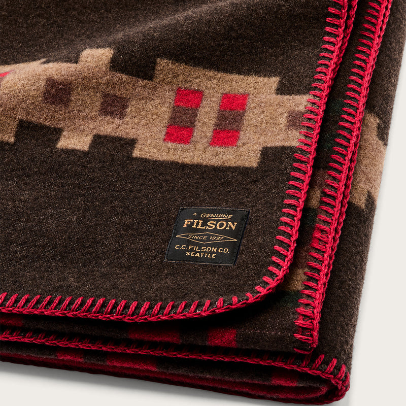 Wool-blend blanket by Filson | Brown / port multi (Multicolor)