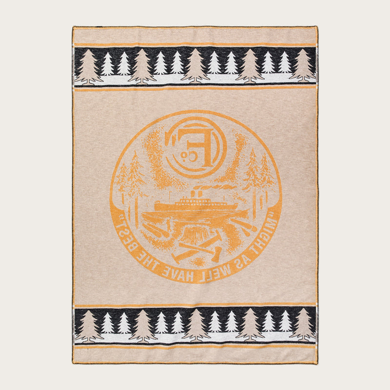 Forestry cotton blanket by Filson | Buckthorn brown (Yellow)