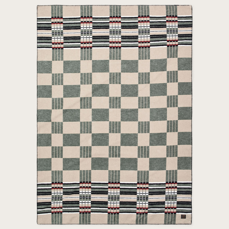 Longmire cotton blanket by Filson | Silver sage (Green)