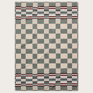 Longmire cotton blanket by Filson | Silver sage (Green)