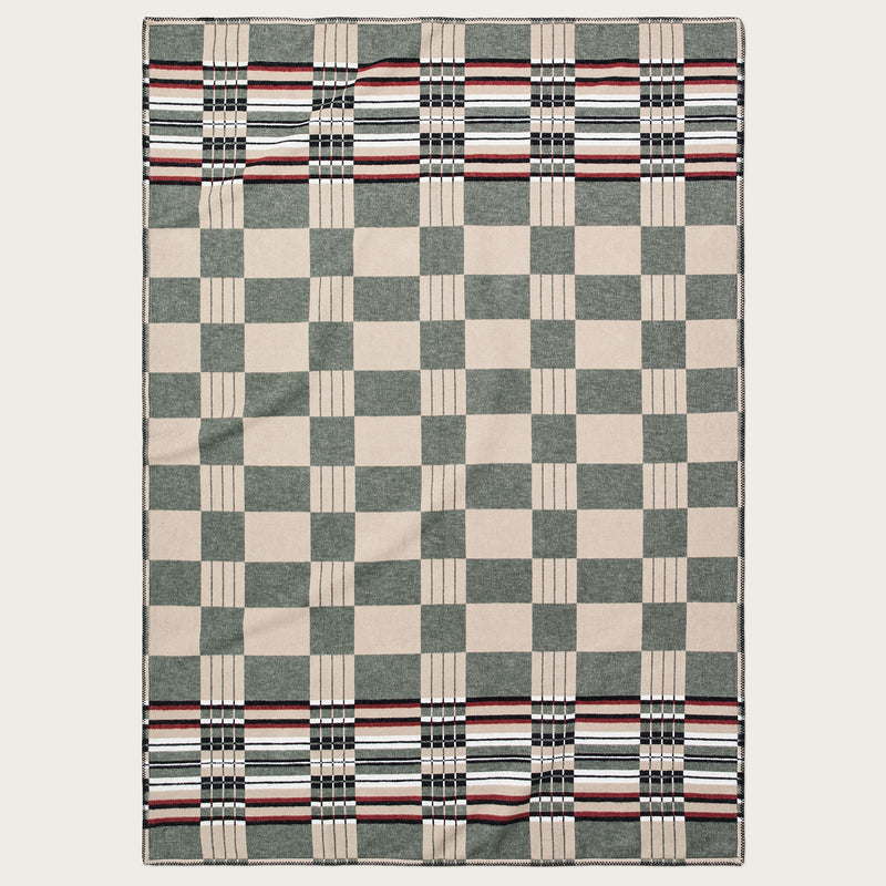 Longmire cotton blanket by Filson | Silver sage (Green)